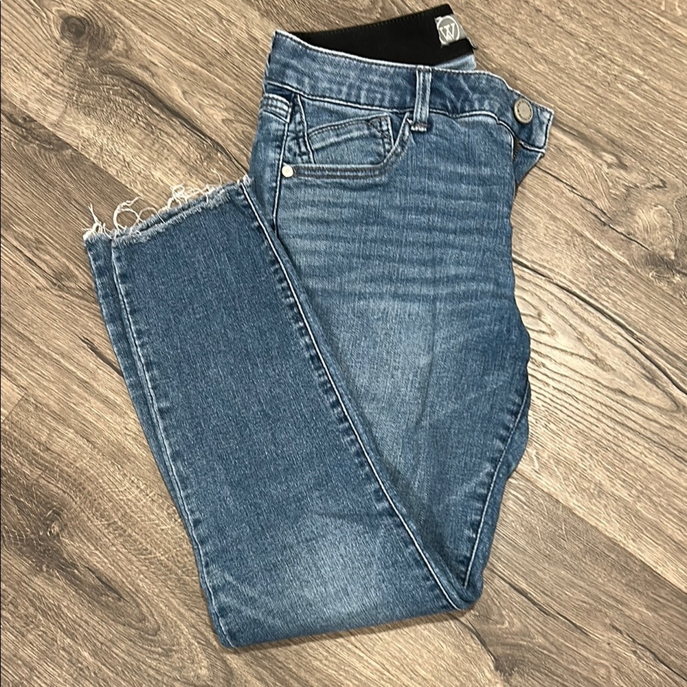 Wit and Wisdom skinny jeans raw hem